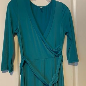 Teal maxi dress